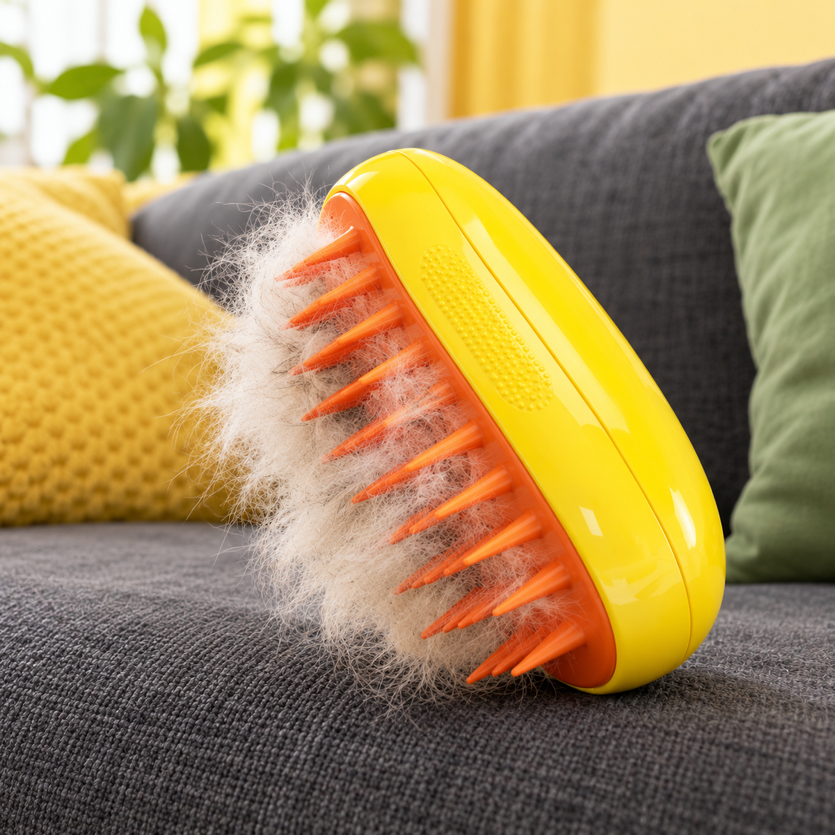 Patélia BrumiDouce™ – Brosse brumisante anti-poils pour chats et petits chiens